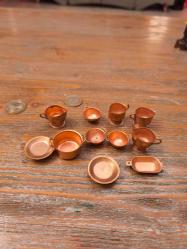 Minyatür Bakır Set