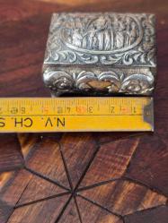 İtalyan Antika Gümüş K. Kutu