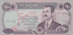 Koleksiyon ürünü Irak 250 Dinar Saddam Resimli