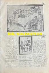 Osmanlıca Karagöz Mizah Dergisi-Gazetesi, Orijinal Dönem Basım, (Ottoman Magazine-Newspaper-Journal Illustré Cara-Gueuz) - 26 Mart 1924 - Sayı: 1672 - Hicri: 20 Şaban 1342 - Rumi: 26 Mart 1342 - Karikatürist Ratip Tahir Burak'ın Çalışması: 