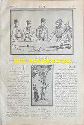Osmanlıca Karagöz Mizah Dergisi-Gazetesi, Orijinal Dönem Basım, (Ottoman Magazine-Newspaper-Journal Illustré Cara-Gueuz) - 29 Mart 1924 - Sayı: 1673 - Hicri: 23 Şaban 1342 - Rumi: 29 Mart 1342 - Karikatür: Yirmi Beşinci Madde 