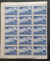 Macaristan 1942  Havacılık Pul seti 15 li Bloklar MNH .
