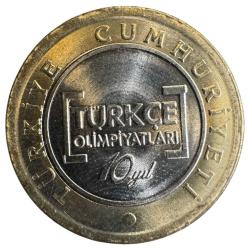 Türkiye · (2012) · Türkçe Olimpiyatları 10. Yıl Hatıra Parası · 1 Türk Lirası