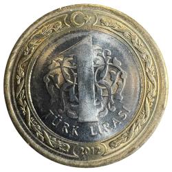 Türkiye · (2012) · Türkçe Olimpiyatları 10. Yıl Hatıra Parası · 1 Türk Lirası