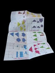 hureggo concept origami & 6 renk 30 adet kağıt + örnekli yapım broşürü