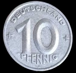 Almanya 1949 A 10 Pfennig