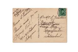 1931 İSTANBUL DAMGALI ve PULLU POSTADAN GEÇMİŞ KARTPOSTAL 03