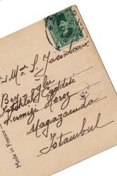 1931 İSTANBUL DAMGALI ve PULLU POSTADAN GEÇMİŞ KARTPOSTAL 03