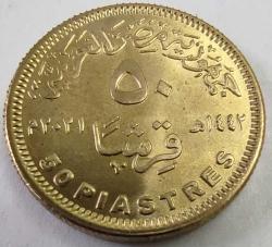 Mısır 2021 50 Piastre - Çil - Nadirlik 