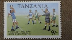 1990 YILI TANZANYA FIFA Dünya Kupası DAMGASIZ  ŞARNİYERSİZ