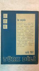 TÜRK DİLİ, AYLIK DİL VE YAZIN DERGİSİ - 1 EYLÜL 1961 SAYI: 120  SELAHATTİN BATU: KENDİNİ ARAMAK - FAZIL HÜSNÜ DAĞLARCA: ÇİÇEK - BEHÇET KEMAL ÇAĞLAR: TEVFİK FİKRET - EDİP CANSEVER: SALINCAK - HİKMET DİZDAROĞLU: NABİZADE NAZIM'IN HİKÂYELERİ - THOMAS MANN: ÖLÜMLÜLÜĞE ÖVGÜ - GÜLTEN AKIN: KAÇIŞ - MUHTAR KÖRÜKÇÜ: POSTACI ZÜLKÜF - SALAH BİRSEL: TÜTÜNSÜZ SİGARA İÇMEK - ABDULLAH RIZA ERGÜVEN: DAHA KORSANLIĞIM TUTMADI - YEZDAN: BİR YAĞMUR SONRASI - ALDOUS HUXLEY: SUSMANIN ÖNEMİ - ALİ PÜSKÜLLÜOĞLU: AKŞAMIN SULARI SERÇELİ - GÜNGÖR DİLMEN: AYAK PARMAKLARI - SEYFETTİN BAŞCILLAR: BÜTÜN YÜREKLER ŞİMDİ - AFET MUHTEREMOĞLU: BEDRİYELER VE ÇOCUKLAR - HALİL KOCAGÖZ: YİTİK DUMAN - KIRZIOĞLU M. FAHRETTİN: ŞAİR ÖMER NEF'İ'NİN SEKİZ ARKA ATASI - CHARLES BAUDELAIRE: GENÇ YAZARLARA ÖĞÜTLER - ÖMER ASIM AKSOY: DÜŞÜNCELER, DÜZELTMELER - ALİ RIZA ÖNDER: CEZA MUHAKEMELERİ USULÜ KANUNUN DİLİ - NIJAT ÖZÖN: OKULDA SİNEMA - MUZAFFER UYGUNER: SOYUT RESİM - CEVKUD: GAZETELER DERGİLER - ALİ AVNİ ÖNEŞ: BAŞKA DİLL -  60 SAYFA