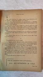 TÜRK DİLİ, AYLIK DİL VE YAZIN DERGİSİ - 1 EKİM 1962 SAYI: 133  ATATÜRK: DİYOR Kİ - CEMAL GÜRSEL: DİL DEVRİMİNİN 30. YILDÖNÜMÜ DOLAYISIYLA - AGÂH SIRRI LEVEND: DİL DEVRİMİ VE DİL KURUMU - ÖMER ASIM AKSOY: HUKUK DİLİNDEKİ ÖZLEŞME - MEHMET ALİ AĞAKAY: ÖRNEKSEME ÜZERİNE - MEHMET TUĞRUL: DİLİMİZİN ARINMASI - NERMİ UYGUR: DİLDEKİ FELSEFE - TAHİR NEJAT GENÇAN: DİLİMİZİN ŞAŞMAZ DÜZENİ - A. DİLÂÇAR: DİL VE GERÇEK - CEVDET KUDRET: DİLLERİN GİZLİ DÜNYASI - HİKMET DİZDAROĞLU: TERİMLER ÜZERİNE - KONUR: DİL DEVRİMİMİZİN SON OTUZ YILI - NURULLAH ATAÇ: DİL BAYRAMI - FALİH RIFKI ATAY: SÖZLER - ENVER NACİ GÖKŞEN: DİL DEVRİMİ VE DİLİMİZİN ZENGİNLEŞTİRİLMESİ - MUZAFFER UYGUNER: DİL VE SAİT FAİK - JEAN WAHL: KONUŞAN VARLIK VE SÖZ - OTTO JESPERSEN: DİL ÜZERİNE - CAHİT ÖZTELLİ: TÜRKÇESİNİ DEYİVER ŞUNUN - ÖMER ASIM AKSOY: DÜŞÜNCELER, DÜZELTMELER - M. FAHRETTİN KIZIOĞLU: HALK EDEBİYATI DEYİMLERİMİZ VIII - NİJAT ÖZÖN: YENİ ÇIKMAZLAR - ŞİNASİ TEKİN: KİTAPLAR - GÜNEY ÇETİN: YENİ YAYINLAR - CEVKUD: GAZE-  60 SAYFA