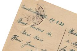 1933 CONSTANTİNOPLE GALATA DAMGALI İSTANBUL KARTPOSTAL 04