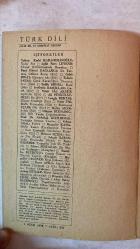 TÜRK DİLİ, AYLIK DİL VE YAZIN DERGİSİ - OCAK 1971 SAYI: 232  YAKUP KADRİ KARAOSMANOĞLU: YALIN SÖZ - AGÂH SIRRI LEVEND: ULUSAL KÜLTÜRÜMÜZDE BUNALIM - FAZIL HÜSNÜ DAĞLARCA: BU TUTMUŞ GÖLLERE KARŞI - CAHİT IRGAT: HASTANE AKI - TAHSİN SARAÇ: ÇİÇEK KARANLIĞINA TÜNEYEN SEVİ - SALÂH BİRSEL: BAAL - SEYFETTİN BAŞÇILLAR: GAZEL - NAHİT ÜLVİ AKGÜN: AYDINLIK - ALİ PÜSKÜLLÜOĞLU: SU - CENGİZ BEKTAŞ: MİMAR GÜNLÜĞÜ - SEDAT UMRAN: KARATAHTA - ERCÜMENT UÇARI: ÖLÜ - HALÛK AKER: SOLUK - HİKMET DİZDAROĞLU: DİLİ YANLIŞ DEĞERLENDİRME - ABDULLAH KIZILIRMAK: TERİMLER SORUNU ÜZERİNE - ORHAN URAL: PORTRE - MUZAFFER KAMADAN: YAZIM KURALLARIMIZ ÜZERİNE, BATI KAYNAKLI SÖZCÜKLERE KARŞILIKLAR VIII - MEHMET SEYDA: AMCA EVİ - SELÇUK BARAN: IŞIKLI PENCERELER - EMİN ÖZDEMİR: TIRPAN’IN DİLİ (ÖZ TÜRKÇE) - ADNAN BİNYAZAR: BİR OLAYIN BAŞLANGICI - MUZAFFER BUYRUKÇU: CENGİZ TUNCER VE HACİZLİ TOPRAK - MUZAFFER UYGUNER: KRAL UŞÜMESİ - ÖMER ATİLA: ATÇALI KEL MEHMET - S. S.: SOLJENİTZİN ÜSTÜNE - AYHAN HUNALP: MESUT İNSA -  60 SAYFA