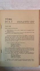 TÜRK DİLİ, AYLIK DİL VE YAZIN DERGİSİ - OCAK 1971 SAYI: 232  YAKUP KADRİ KARAOSMANOĞLU: YALIN SÖZ - AGÂH SIRRI LEVEND: ULUSAL KÜLTÜRÜMÜZDE BUNALIM - FAZIL HÜSNÜ DAĞLARCA: BU TUTMUŞ GÖLLERE KARŞI - CAHİT IRGAT: HASTANE AKI - TAHSİN SARAÇ: ÇİÇEK KARANLIĞINA TÜNEYEN SEVİ - SALÂH BİRSEL: BAAL - SEYFETTİN BAŞÇILLAR: GAZEL - NAHİT ÜLVİ AKGÜN: AYDINLIK - ALİ PÜSKÜLLÜOĞLU: SU - CENGİZ BEKTAŞ: MİMAR GÜNLÜĞÜ - SEDAT UMRAN: KARATAHTA - ERCÜMENT UÇARI: ÖLÜ - HALÛK AKER: SOLUK - HİKMET DİZDAROĞLU: DİLİ YANLIŞ DEĞERLENDİRME - ABDULLAH KIZILIRMAK: TERİMLER SORUNU ÜZERİNE - ORHAN URAL: PORTRE - MUZAFFER KAMADAN: YAZIM KURALLARIMIZ ÜZERİNE, BATI KAYNAKLI SÖZCÜKLERE KARŞILIKLAR VIII - MEHMET SEYDA: AMCA EVİ - SELÇUK BARAN: IŞIKLI PENCERELER - EMİN ÖZDEMİR: TIRPAN’IN DİLİ (ÖZ TÜRKÇE) - ADNAN BİNYAZAR: BİR OLAYIN BAŞLANGICI - MUZAFFER BUYRUKÇU: CENGİZ TUNCER VE HACİZLİ TOPRAK - MUZAFFER UYGUNER: KRAL UŞÜMESİ - ÖMER ATİLA: ATÇALI KEL MEHMET - S. S.: SOLJENİTZİN ÜSTÜNE - AYHAN HUNALP: MESUT İNSA -  60 SAYFA