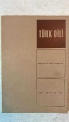 TÜRK DİLİ, AYLIK DİL VE YAZIN DERGİSİ - NİSAN 1970 SAYI: 223 AGÂH SIRRI LEVEND: TÜRK DİLİNİN BAŞINA GELENLER - KEVSER ACARLAR: TÜRKÇEDE DURAK VE VURGULARIN ÖNEMİ - ALİ RIZA ÖNDER: YASALARIMIZA GÖRE ANT İÇME - FAZIL HÜSNÜ DAĞLARCA: GÖZELİK - CEYHUN ATUF KANSU: TABANCA - TAHŞİN SARAÇ: ANADOLU'DA - MEHMET KEMAL: AĞIT - ALİ PÜSKÜLLÜOĞLU: KÜRDO - ORHAN ŞAİK GÖKYAY: GAZALİ - HİKMET DİZDAROĞLU: ÖYKÜLERDE CİNSEL İLİŞKİLER - FERİT DEVELLİOĞLU: YENİ BİR SÖZLÜK ÜZERİNE - AKŞİT GÖKTÜRK: BARIŞI YİĞİT SÖZCÜSÜ ARTIK YOK - BERTRAND RUSSELL: SİLAHSIZLANMA - ZEYYAT SELİMOĞLU: SICAK BİR GÜN - BEDİİ DEMİRSEREN: FIRAT'A KOÇAKLAMA -  60 SAYFA
