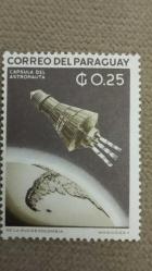 1963 YILI PARAGUAY  UZAY SEYAHATİ DAMGASIZ  ŞARNİYERSİZ