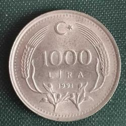 TÜRKİYE  1991  1000 LİRA