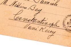 1901 CONSTANTINOPLE DAMGALI POSTADAN GEÇMİŞ KARTPOSTAL 13