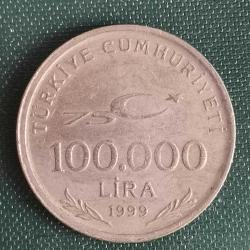 TÜRKİYE  1999  100.000 LİRA