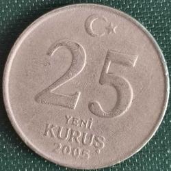 TÜRKİYE  2005    25  YENİ KURUŞ