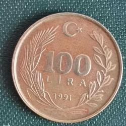 TÜRKİYE  1991   100 LİRA
