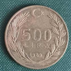 TÜRKİYE  1989   500 LİRA