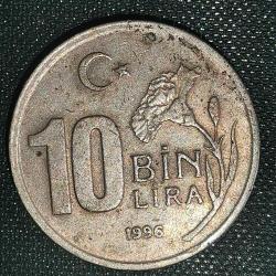TÜRKİYE    1996   10  BİN LİRA