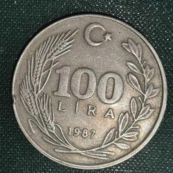 TÜRKİYE    1987    100   LİRA