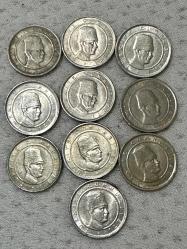 2001-2002-2003-2004 TC 100 Bin Lira 28 Adet madeni paralar kolleksiyonluk ÇA/ÇÇT/ÇT