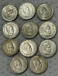 2001-2002-2003-2004 TC 100 Bin Lira 28 Adet madeni paralar kolleksiyonluk ÇA/ÇÇT/ÇT