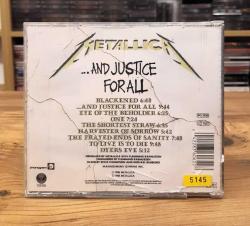 METALLİCA AND JUSTİCE FOR ALL CD