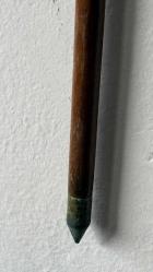 PİRİNÇ METERYAL MASİF CEVİZ BASTON