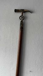 PİRİNÇ METERYAL MASİF CEVİZ BASTON