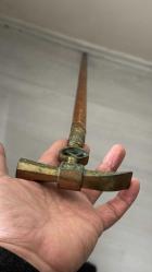 PİRİNÇ METERYAL MASİF CEVİZ BASTON