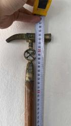 PİRİNÇ METERYAL MASİF CEVİZ BASTON