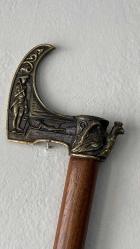 KARTAL BAŞLIKLI MASİF BASTON BRONZ