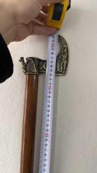 KARTAL BAŞLIKLI MASİF BASTON BRONZ