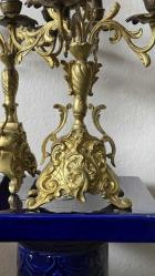 5 KOLU BEONZ ESKİ ANTIKA ŞAMDAN ÇİFT