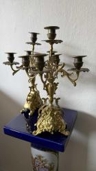 5 KOLU BEONZ ESKİ ANTIKA ŞAMDAN ÇİFT