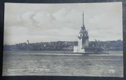 Osmanlı Kız Kulesi Kartpostal - Constantinople Postcard Tour de Leandre Editör MB - Ter temiz