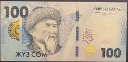 KIRGIZİSTAN 100  SOM.2023 ÇİL KAĞIT PARA RESİMDEKİ ÜRÜN