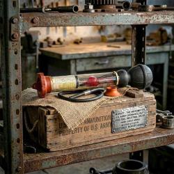 1940’lar ABD Ordusu Kimble Glass Hidrometre / Antifriz Test Seti