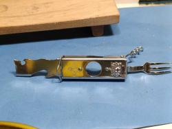 K78----PLUM FLOWER AÇACAK-TÜRBİŞON VE ÇATALDAN OLUŞAN SEYAHAT SETİ