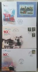 Türkiye Cumhuriyeti  2007-2019 3 Adet Büyük Boy FDC -Özel gün Zarfı