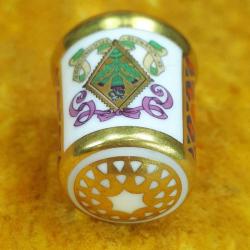 VINTAGE ROYAL CROWN DERBY ENGLISH BONE CHINA 5000 EDITION ALTIN YALDIZ DEKORLU PORSELEN YÜKSÜK