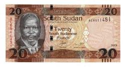 Güney Sudan 20 Pound 2015 ÇİL YKP8143