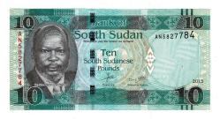 Güney Sudan 10 Pound 2015 ÇİL YKP8144