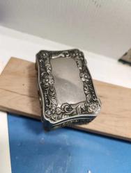 K210-----ALMAN GÜMÜŞÜ ESKİ TAKI MÜCEVHER KUTUSU