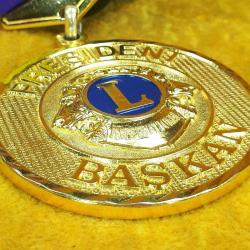 LIONS INTERNATIONAL PRESIDENT BAŞKAN MADALYA